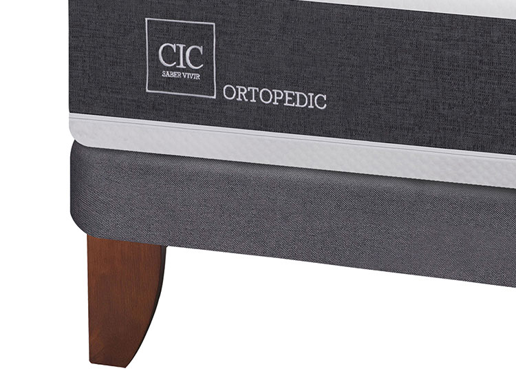JUEGO DE DORMITORIO CIC CAMA EUROPEA NEW ORTOPEDIC 2 PLAZAS + SET OLMO - 3