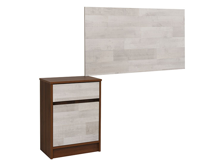 SET DE MUEBLES CIC VELADOR + RESPALDO LEGNO SINGLE - 2