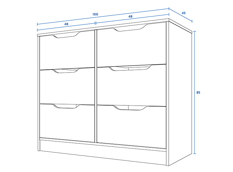 COMODA CIC LEGNO 6C - 5