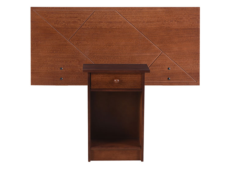 SET DE MUEBLES CIC NEW VILLARRICA RESPALDO SINGLE + VELADORES - 1
