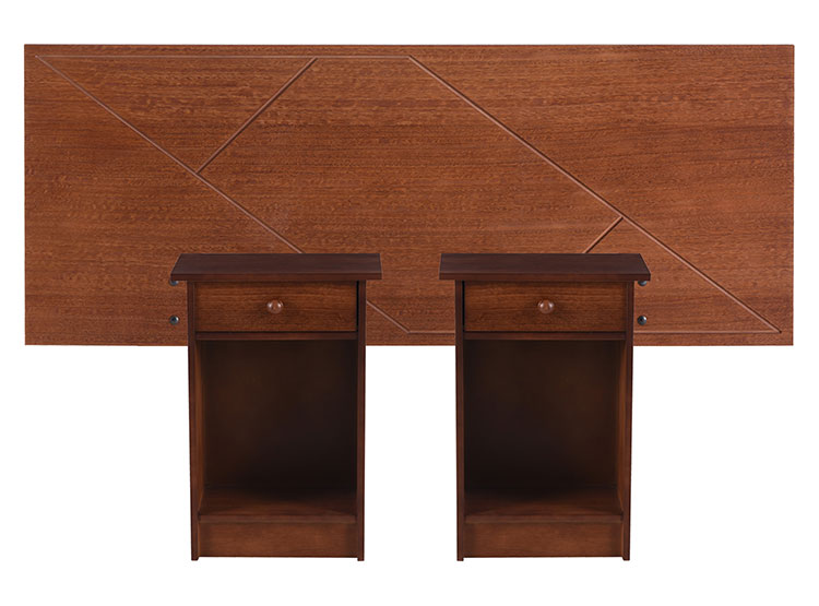 SET DE MUEBLES CIC NEW VILLARRICA RESPALDO 2 PLAZAS + VELADORES - 1