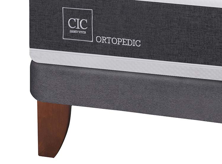JUEGO DE DORMITORIO CIC CAMA EUROPEA NEW ORTOPEDIC BN 2 PLAZAS + RESPALDO NEW VILLARICA - 3