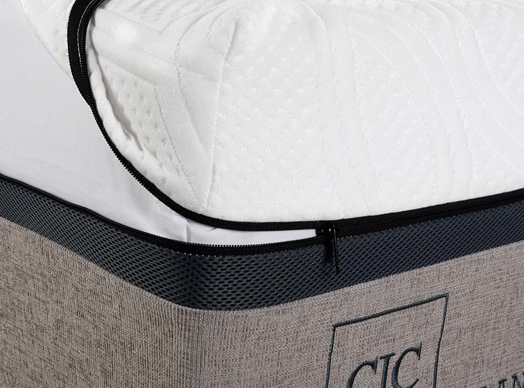 JUEGO DE DORMITORIO CIC CAMA EUROPEA BALANCE BD 2 PLAZAS + VELADORES NEW DUBLIN CHOCOLATE - 3