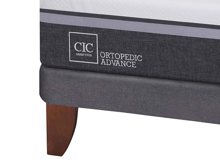 JUEGO DE DORMITORIO CIC CAMA EUROPEA ORTOPEDIC ADVANCE BN 2 PLAZAS + SET NEW TORINO CHOCOLATE - 4