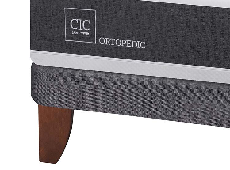 JUEGO DE DORMITORIO CIC CAMA EUROPEA NEW ORTOPEDIC BN 2 PLAZAS + SET TIGRIS - 3