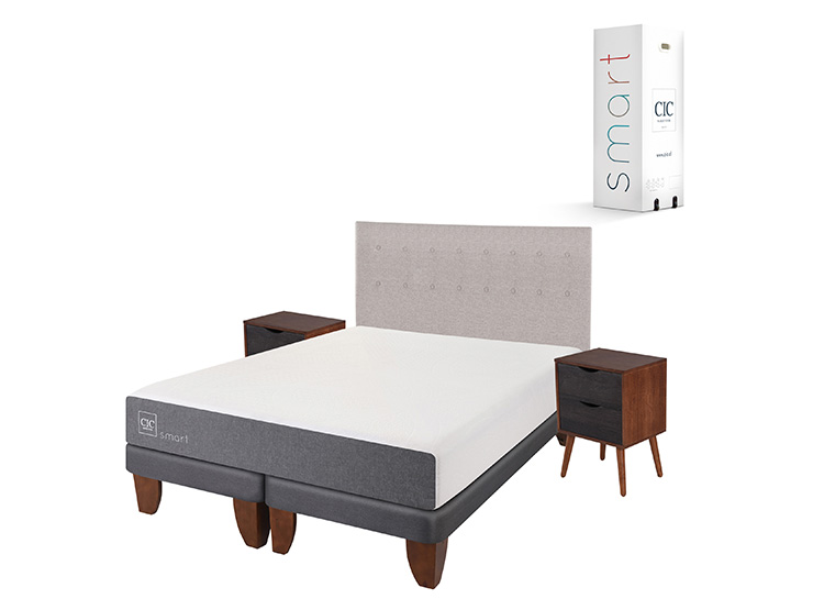 JUEGO DE DORMITORIO CIC CAMA EUROPEA SMART BD KING + SET TIGRIS - 2