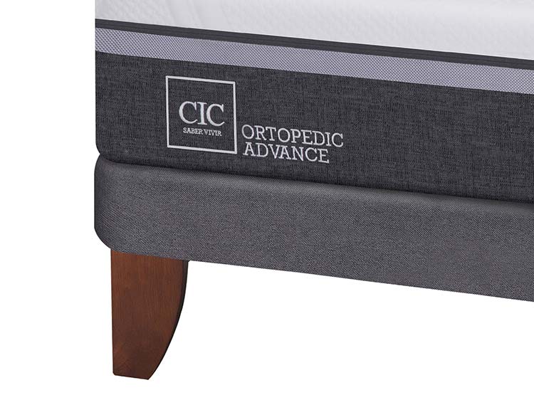 JUEGO DE DORMITORIO CIC CAMA EUROPEA ORTOPEDIC ADVANCE BD 2 PLAZAS + RESPALDO EUFRATES - 4