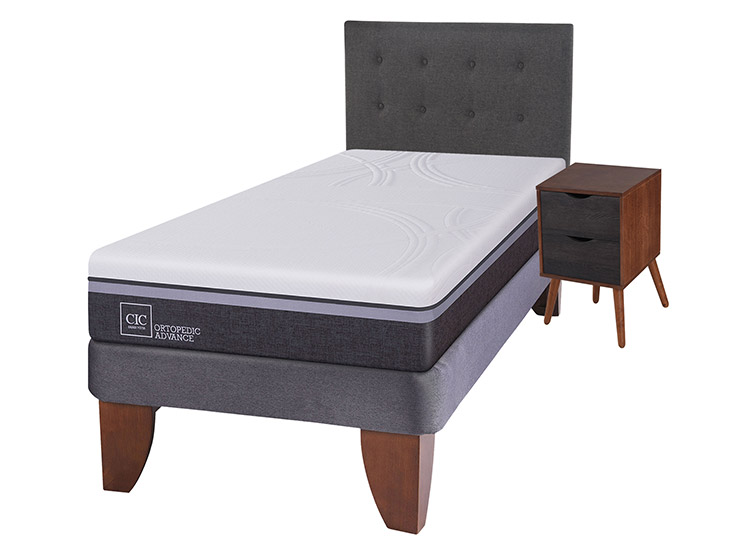 JUEGO DE DORMITORIO CIC CAMA EUROPEA ORTOPEDIC ADVANCE 1.5 PLAZAS + EUFRATES - 2