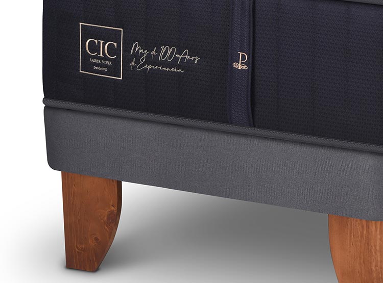 JUEGO DE DORMITORIO CIC CAMA EUROPEA PREMIUM BD 2 PLAZAS + RESPALDO EUFRATES - 4