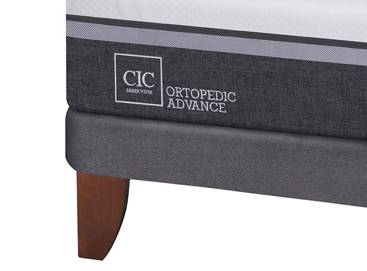 JUEGO DE DORMITORIO CIC CAMA EUROPEA ORTOPEDIC ADVANCE DB KING + SET BAKER - 4
