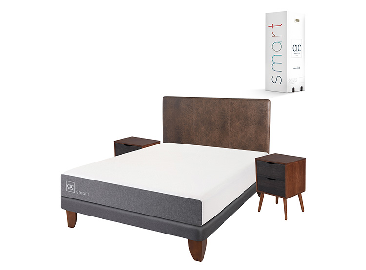 JUEGO DE DORMITORIO CIC CAMA EUROPEA SMART BN 2 PLAZAS + SET BAKER - 2