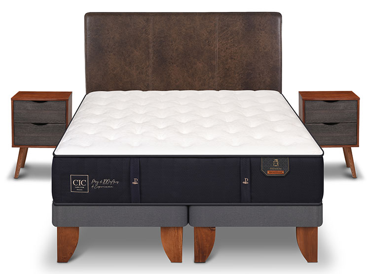 JUEGO DE DORMITORIO CIC CAMA EUROPEA PREMIUM KING + SET BAKER - 1