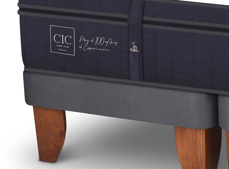 JUEGO DE DORMITORIO CIC CAMA EUROPEA SUPER PREMIUM BD 2 PLAZAS + RESPALDO BAKER - 4