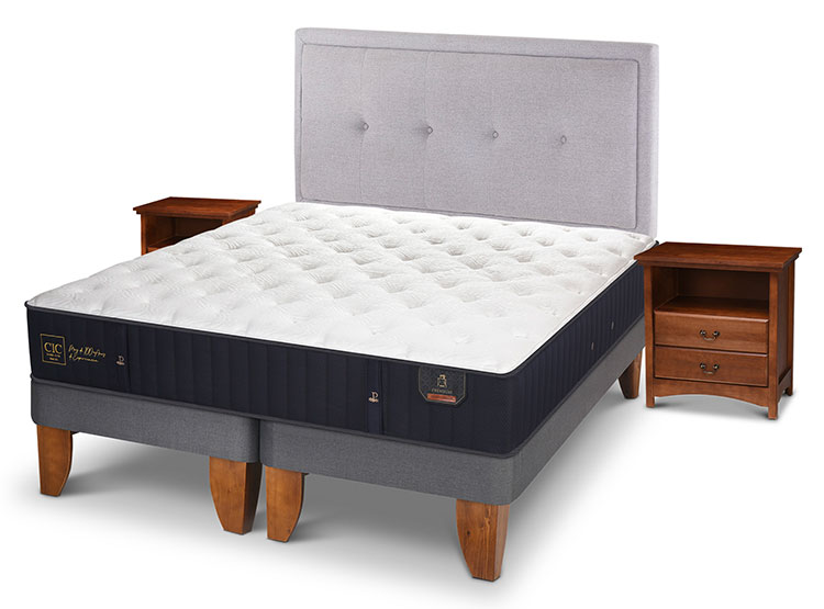 JUEGO DE DORMITORIO CIC CAMA EUROPEA PREMIUM KING + SET GANGES - 2