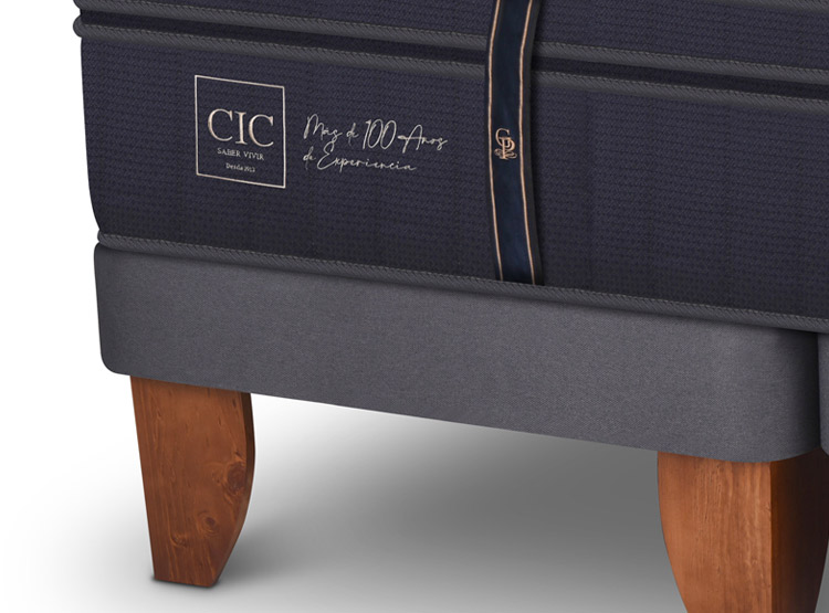 JUEGO DE DORMITORIO CIC CAMA EUROPEA GRAND PREMIUM BD 2 PLAZAS + SET GANGES - 3