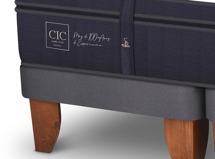 JUEGO DE DORMITORIO CIC CAMA EUROPEA SUPER PREMIUM KING + RESPALDO GANGES - 4