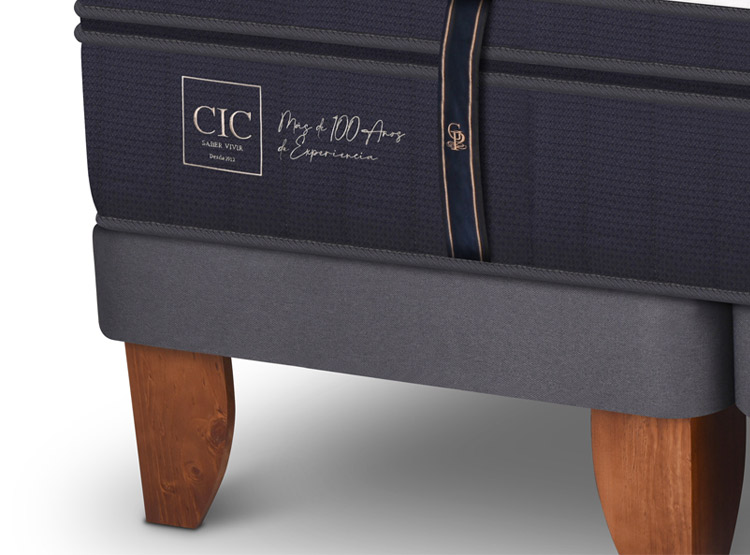 JUEGO DE DORMITORIO CIC CAMA EUROPEA GRAND PREMIUM KING + RESPALDO GANGES - 3