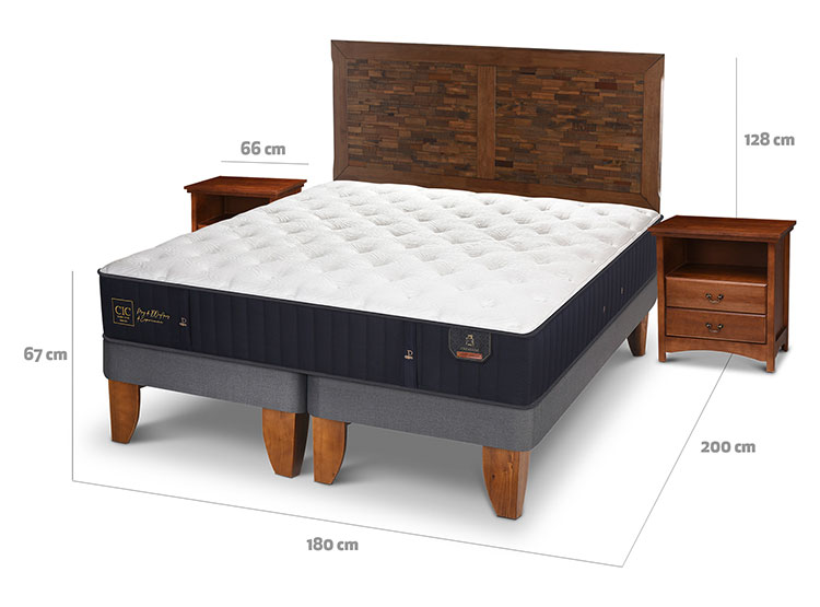 JUEGO DE DORMITORIO CIC CAMA EUROPEA PREMIUM KING + SET ANTIQUE - 3