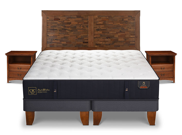 JUEGO DE DORMITORIO CIC CAMA EUROPEA PREMIUM KING + SET ANTIQUE - 1