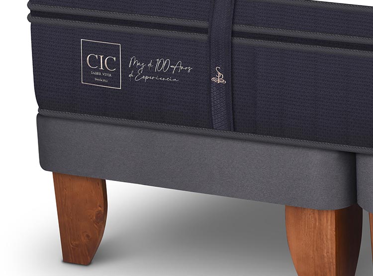 JUEGO DE DORMITORIO CIC CAMA EUROPEA SUPER PREMIUM KING + RESPALDO ANTIQUE - 4