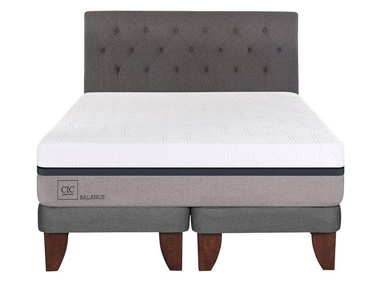 JUEGO DE DORMITORIO CIC CAMA EUROPEA BALANCE BD KING + RESPALDO KAVERY - 1