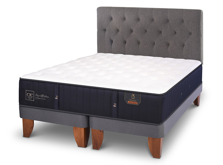 JUEGO DE DORMITORIO CIC CAMA EUROPEA PREMIUM BD 2 PLAZAS + RESPALDO KAVERY - 2