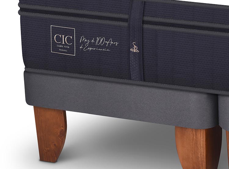JUEGO DE DORMITORIO CIC CAMA EUROPEA SUPER PREMIUM BD 2 PLAZAS + RESPALDO KAVERY - 4