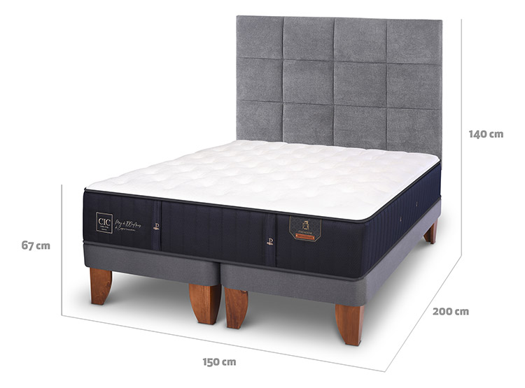 CAMA EUROPEA CIC PREMIUM BD 2 PLAZAS + RESPALDO TAMESIS - 3