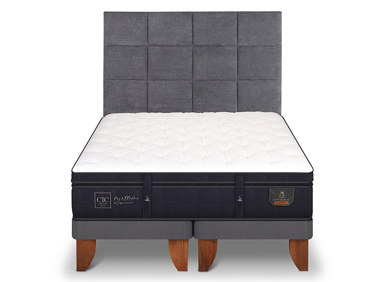 CAMA EUROPEA CIC SUPER PREMIUM BD 2 PLAZAS + RESPALDO TAMESIS - 1