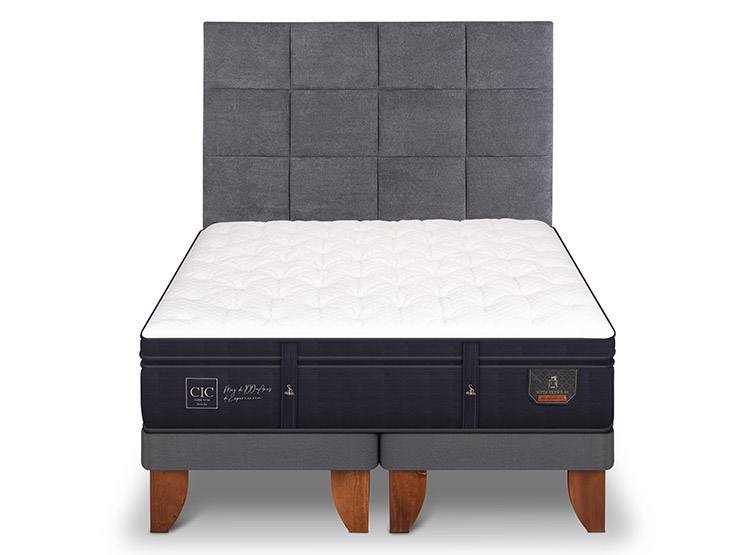 CAMA EUROPEA CIC SUPER PREMIUM KING + RESPALDO TAMESIS - 1
