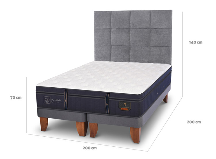 CAMA EUROPEA CIC GRAND PREMIUM SUPER KING + RESPALDO TAMESIS - 11