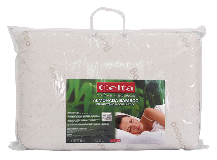 ALMOHADA CELTA VISCOELASTICA BAMBOO 60 X 40 CM - 1