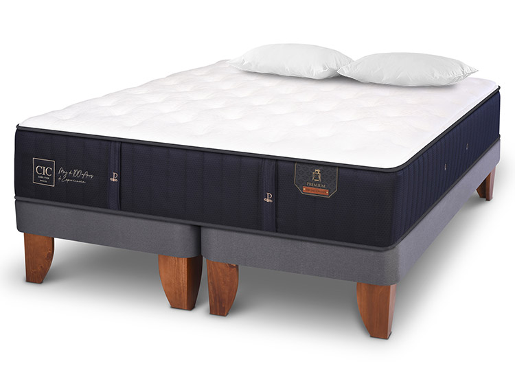 JUEGO DE DORMITORIO CIC CAMA EUROPEA PREMIUM KING + ALMOHADAS - 2