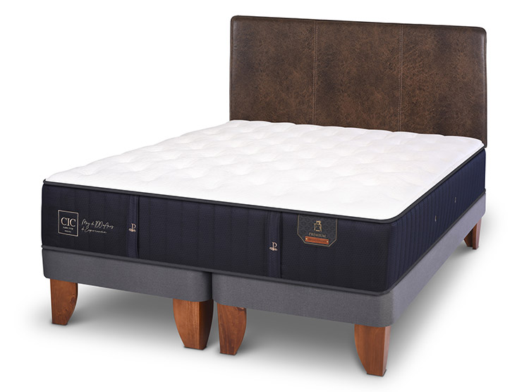 JUEGO DE DORMITORIO CIC CAMA EUROPEA PREMIUM KING + RESPALDO BAKER - 2