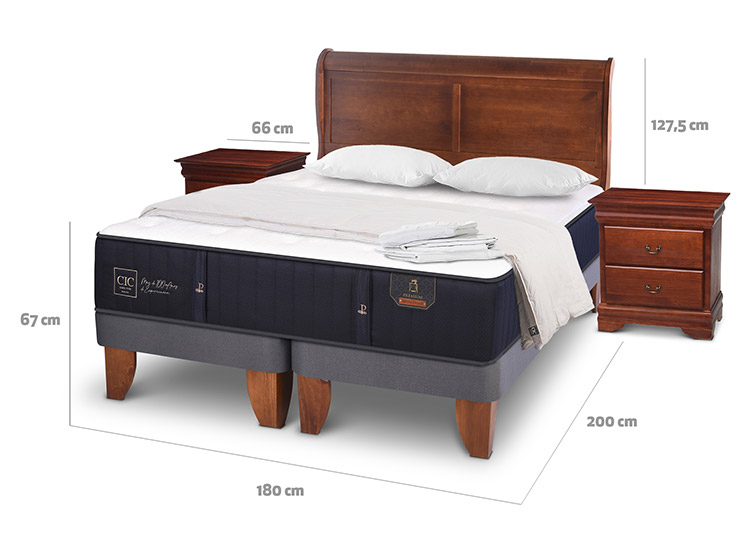 CAMA EUROPEA CIC PREMIUM KING + SET MIRO - 3