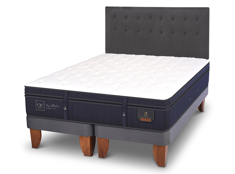 JUEGO DE DORMITORIO CIC CAMA EUROPEA SUPER PREMIUM KING + RESPALDO EUFRATES - 2