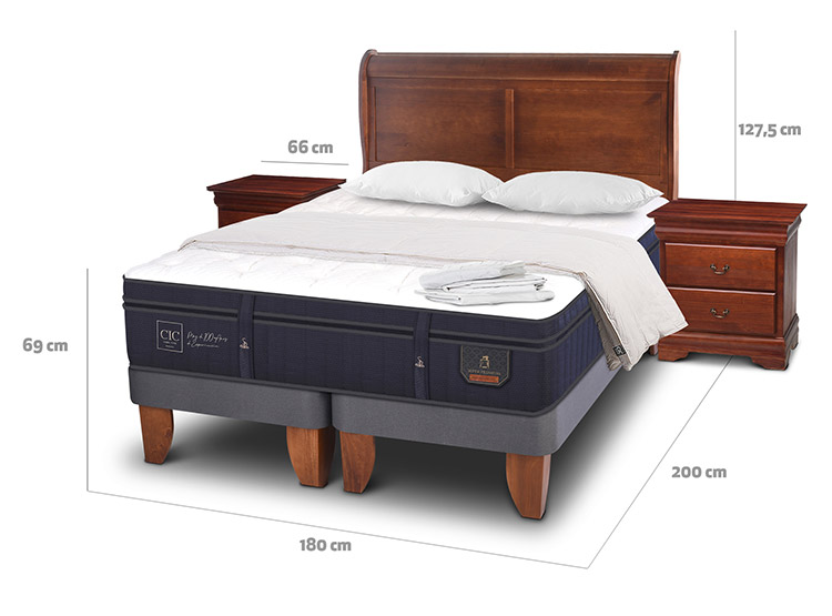 CAMA EUROPEA CIC SUPER PREMIUM KING + SET MIRO - 3