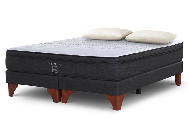 BOX SPRING ROSEN TEMPO BD KING + ALMOHADAS MMAX - 1