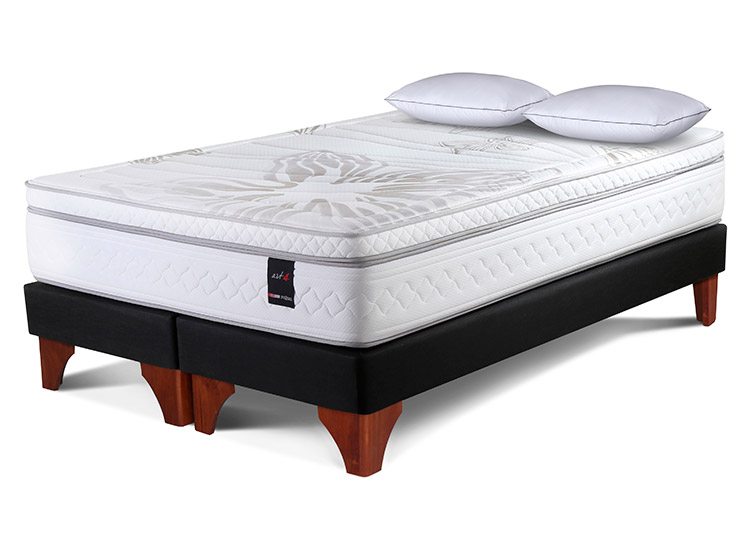 BOX SPRING ROSEN ART 4 KING + ALMOHADAS EXTRA - 1
