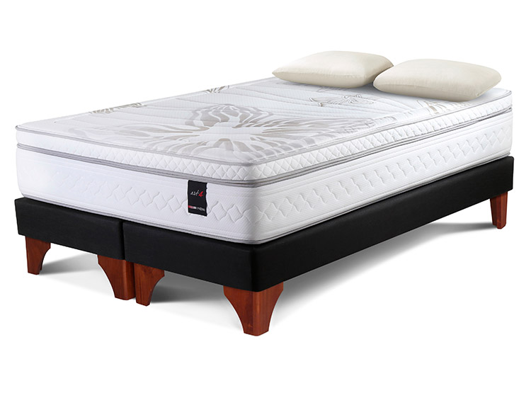 BOX SPRING ROSEN ART 4 SUPER KING + ALMOHADAS MMAX - 1