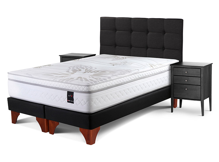 BOX SPRING ROSEN ART 4 BD 2 PL + SET ISSEY GRAFITO - 1