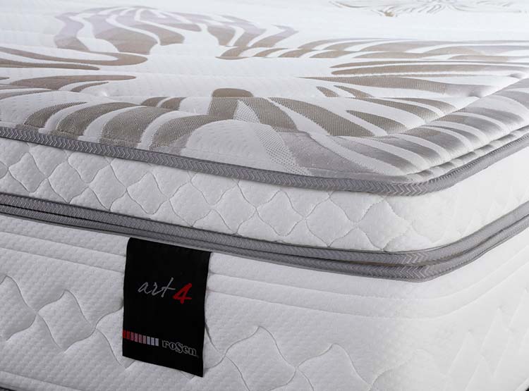 BOX SPRING ROSEN ART 4 KING + SET ISSEY GRAFITO + ALMOHADAS - 8