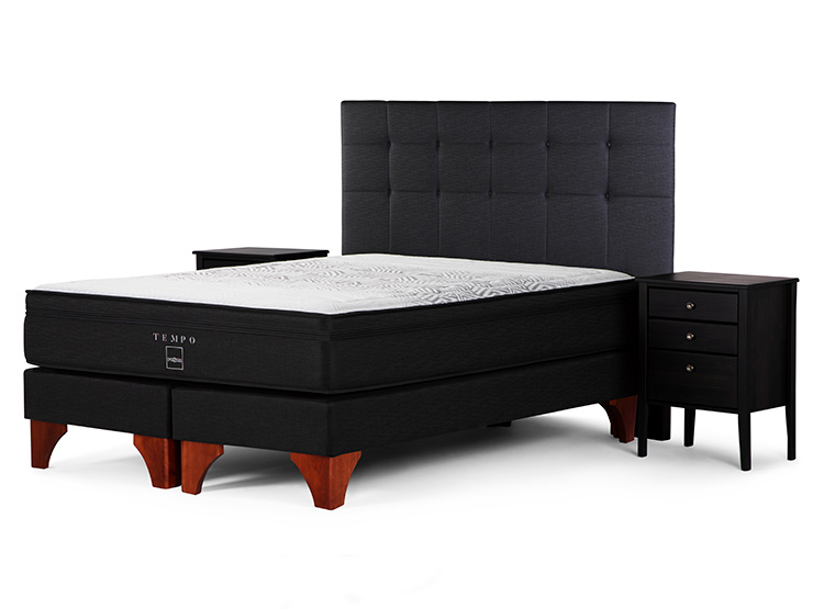 BOX SPRING ROSEN TEMPO BD KING + SET ISSEY GRAFITO - 1