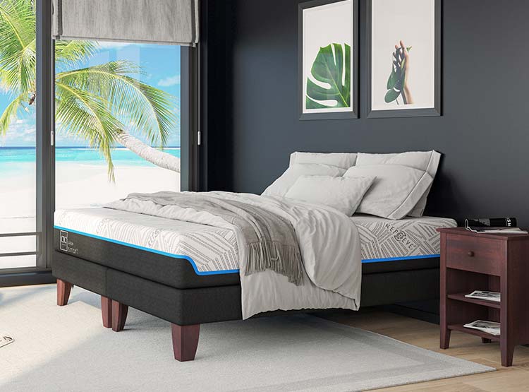 JUEGO DE DORMITORIO CIC CAMA EUROPEA GREEN INFINITY BD 2 PLAZAS + SET MUNICH - 6