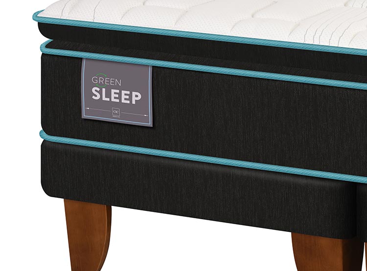 JUEGO DE DORMITORIO CIC CAMA EUROPEA GREEN SLEEP BD KING + SET KAVERY - 4