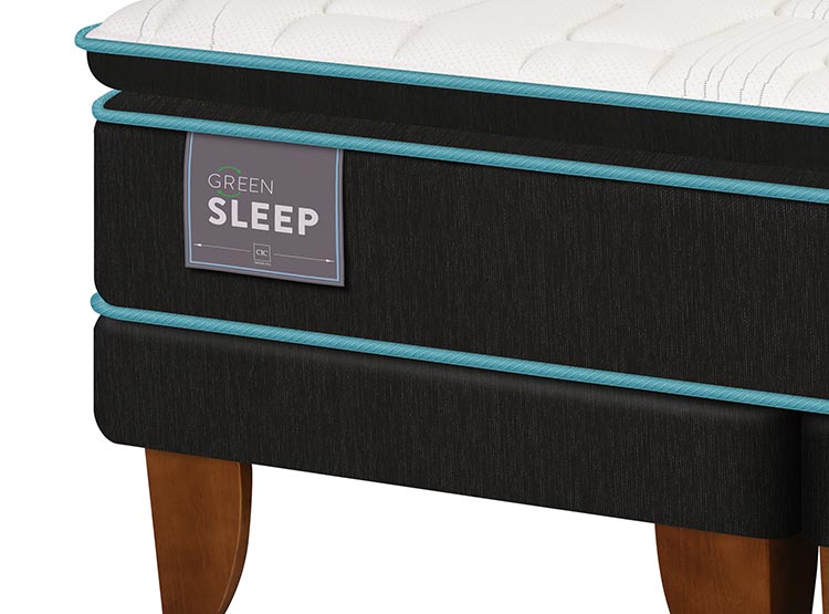 JUEGO DE DORMITORIO CIC CAMA EUROPEA GREEN SLEEP BD KING + SET MILAN - 4