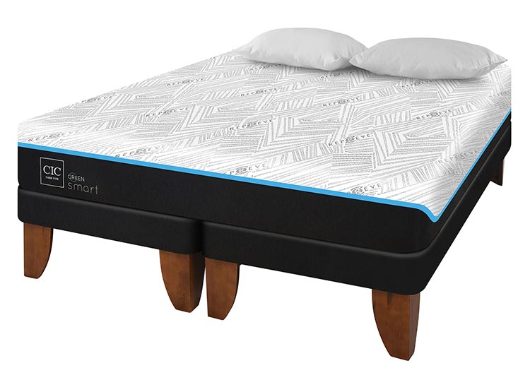 JUEGO DE DORMITORIO CIC CAMA EUROPEA GREEN INFINITY BD KING + ALMOHADA - 2