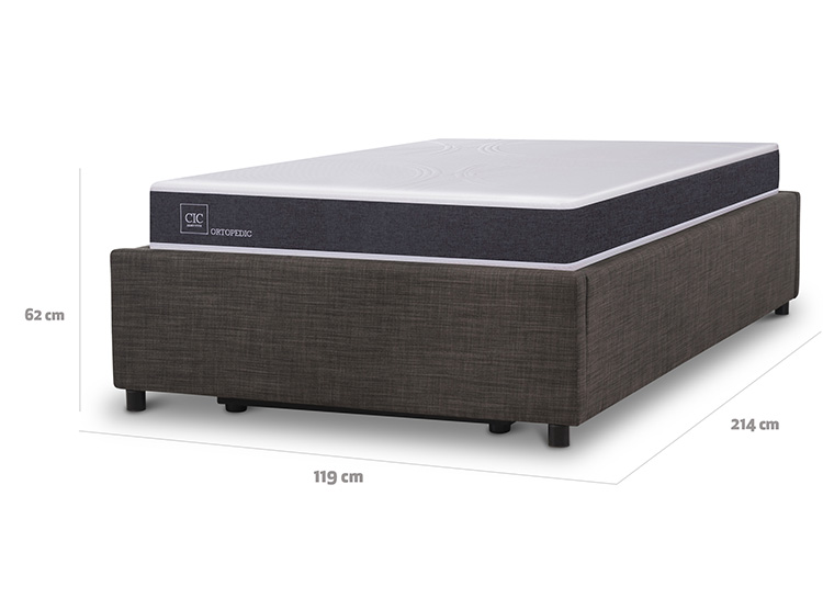 CAMA BOX CIC ORTOPEDIC SPACE 1.5 PLAZAS - 4