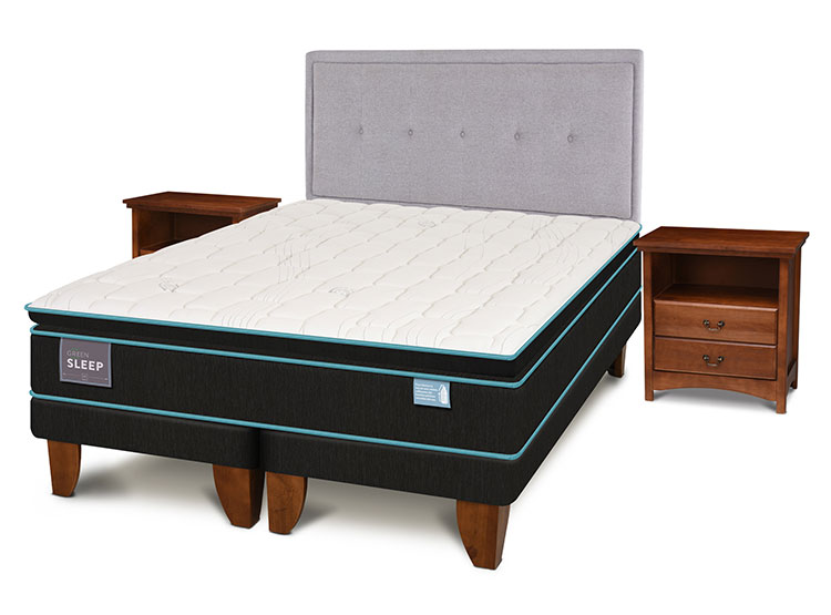 JUEGO DE DORMITORIO CIC CAMA EUROPEA GREEN SLEEP KING + SET GANGE - 2