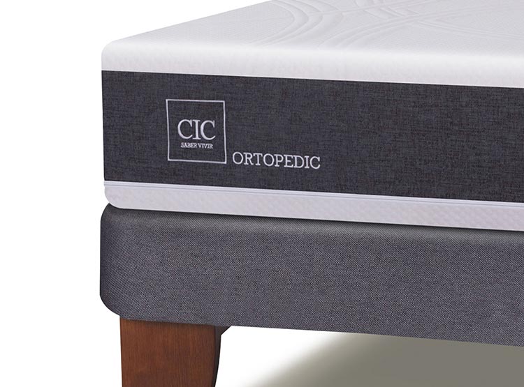 JUEGO DE DORMITORIO CIC CAMA EUROPEA ORTOPEDIC BD 2 PLAZAS + RESPALDO TORINO CHOCOLATE - 4